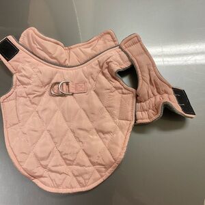 Quilted Pink Dog Harness Vest with Dual D-Ring